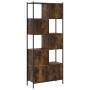 Smoked oak engineered wood shelf 72x28x172 cm by , Bookcases and shelves - Ref: Foro24-3213654, Price: 93,29 €, Discount: %