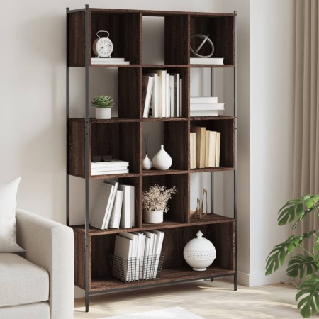 Oak brown engineered wood shelf 102x28x172 cm by , Bookcases and shelves - Ref: Foro24-3213661, Price: 141,76 €, Discount: %