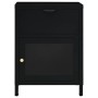 Bedside tables 2 units steel and black glass 40x30x54.5 cm by vidaXL, Nightstands - Ref: Foro24-3095202, Price: 180,80 €, Dis...