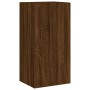 Wall TV cabinets with LED lights 3 pieces oak brown by , TV Furniture - Ref: Foro24-3216880, Price: 170,99 €, Discount: %