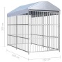 Outdoor kennel with roof 300x150 cm by vidaXL, Dog kennels and fences - Ref: Foro24-144621, Price: 512,30 €, Discount: %