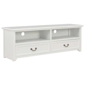 White wooden TV cabinet 120x30x40 cm by vidaXL, TV Furniture - Ref: Foro24-249905, Price: 161,21 €, Discount: %