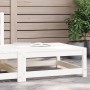 Gartenhocker aus massivem weißem Kiefernholz 70x70x30 cm von , Modulare Sofas für den Außenbereich - Ref: Foro24-837936, Prei...