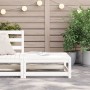 Gartenhocker aus massivem weißem Kiefernholz 70x70x30 cm von , Modulare Sofas für den Außenbereich - Ref: Foro24-837936, Prei...