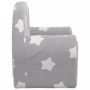 Light gray soft plush children's sofa with stars by , Baby and Toddler Furniture - Ref: Foro24-356980, Price: 38,54 €, Discou...