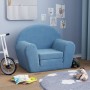 Sofá cama infantil felpa suave azul de , Mobiliario para bebés y niños pequeños - Ref: Foro24-356996, Precio: 43,26 €, Descue...