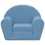 Blue soft plush children's sofa bed by , Baby and Toddler Furniture - Ref: Foro24-356996, Price: 43,26 €, Discount: %