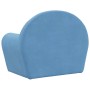 Sofá cama infantil felpa suave azul de , Mobiliario para bebés y niños pequeños - Ref: Foro24-356996, Precio: 43,26 €, Descue...