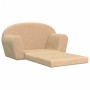 Children's 2-seater sofa bed in soft cream plush by , Baby and Toddler Furniture - Ref: Foro24-357001, Price: 55,67 €, Discou...