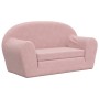 Pink soft plush 2-seater children's sofa bed by , Baby and Toddler Furniture - Ref: Foro24-357003, Price: 68,27 €, Discount: %