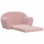 Pink soft plush 2-seater children's sofa bed by , Baby and Toddler Furniture - Ref: Foro24-357003, Price: 68,27 €, Discount: %