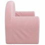 Sofá cama para niños de 2 plazas felpa suave rosa de , Mobiliario para bebés y niños pequeños - Ref: Foro24-357003, Precio: 6...