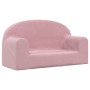 Pink soft plush 2-seater children's sofa by , Baby and Toddler Furniture - Ref: Foro24-357015, Price: 47,69 €, Discount: %