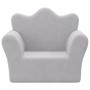 Hellgraues Kindersofa aus weichem Plüsch von , Baby- und Kleinkindmöbel - Ref: Foro24-357041, Preis: 36,18 €, Rabatt: %