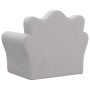 Light gray soft plush children's sofa by , Baby and Toddler Furniture - Ref: Foro24-357041, Price: 36,18 €, Discount: %