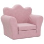 Rosafarbenes Kinderschlafsofa aus weichem Plüsch von , Baby- und Kleinkindmöbel - Ref: Foro24-357057, Preis: 37,21 €, Rabatt: %