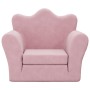 Rosafarbenes Kinderschlafsofa aus weichem Plüsch von , Baby- und Kleinkindmöbel - Ref: Foro24-357057, Preis: 37,21 €, Rabatt: %