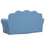 Blue soft plush 2-seater children's sofa bed by , Baby and Toddler Furniture - Ref: Foro24-357062, Price: 54,99 €, Discount: %