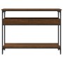 Mesa consola estante madera ingeniería marrón roble 100x29x75cm de , Mesas auxiliares - Ref: Foro24-837721, Precio: 56,86 €, ...