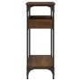 Mesa consola estante madera ingeniería marrón roble 100x29x75cm de , Mesas auxiliares - Ref: Foro24-837721, Precio: 56,86 €, ...