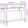 Mesa consola estante madera ingeniería marrón roble 100x29x75cm de , Mesas auxiliares - Ref: Foro24-837721, Precio: 56,86 €, ...