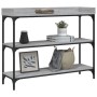 Console table with shelves gray Sonoma 100x30x80 cm by , Side tables - Ref: Foro24-837810, Price: 46,84 €, Discount: %