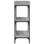 Console table with shelves gray Sonoma 100x30x80 cm by , Side tables - Ref: Foro24-837810, Price: 46,84 €, Discount: %