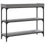 Console table with shelves gray Sonoma 100x30x80 cm by , Side tables - Ref: Foro24-837810, Price: 46,84 €, Discount: %