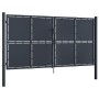 Anthracite gray steel garden gate 300x150 cm by vidaXL, garden gates - Ref: Foro24-144526, Price: 570,96 €, Discount: %