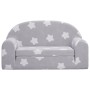 Hellgraues 2-Sitzer-Kindersofa aus weichem Plüsch mit Sternen von , Baby- und Kleinkindmöbel - Ref: Foro24-357022, Preis: 50,...