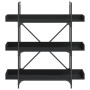 3-shelf black engineered wood bookcase 100x33x108.5 cm by , Bookcases and shelves - Ref: Foro24-837687, Price: 47,71 €, Disco...