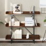 Bookcase with 3 shelves brown engineered wood 100x33x108.5 cm by , Bookcases and shelves - Ref: Foro24-837691, Price: 47,04 €...