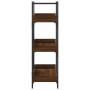 Bookcase with 3 shelves brown engineered wood 100x33x108.5 cm by , Bookcases and shelves - Ref: Foro24-837691, Price: 47,04 €...