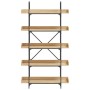 Bookcase with 5 shelves engineered oak wood 100x33x180.5 cm by , Bookcases and shelves - Ref: Foro24-837698, Price: 93,30 €, ...