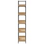 Bookcase with 5 shelves engineered oak wood 100x33x180.5 cm by , Bookcases and shelves - Ref: Foro24-837698, Price: 93,30 €, ...