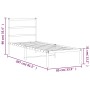 Bed frame with black metal headboard 80x200 cm by , Beds and slatted bases - Ref: Foro24-355356, Price: 63,74 €, Discount: %