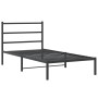 Bettgestell mit schwarzem Metallkopfteil 107x203 cm von , Betten und Lattenroste - Ref: Foro24-355361, Preis: 63,83 €, Rabatt: %