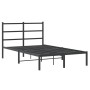 Bettgestell mit schwarzem Metallkopfteil 120x200 cm von , Betten und Lattenroste - Ref: Foro24-355363, Preis: 96,90 €, Rabatt: %