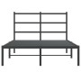 Bettgestell mit schwarzem Metallkopfteil 120x200 cm von , Betten und Lattenroste - Ref: Foro24-355363, Preis: 96,90 €, Rabatt: %