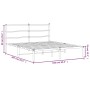 Estructura de cama con cabecero metal negro 160x200 cm de , Camas y somieres - Ref: Foro24-355368, Precio: 93,99 €, Descuento: %