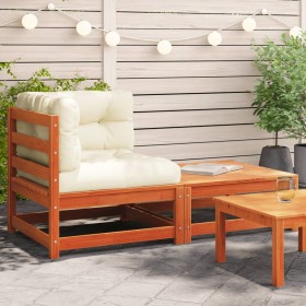 Pferde-Gartensofa mit Kissen und Fußstütze von , Modulare Sofas für den Außenbereich - Ref: Foro24-838114, Preis: 134,00 €, R...