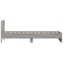 Bed frame headboard LED lights Sonoma gray 90x200 cm by , Beds and slatted bases - Ref: Foro24-838811, Price: 113,99 €, Disco...