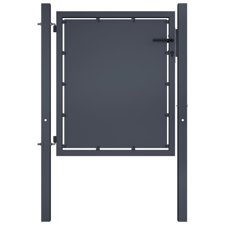 Puerta de valla para jardín acero gris antracita 100x75 cm de vidaXL, Puertas de jardín - Ref: Foro24-144517, Precio: 184,55 ...