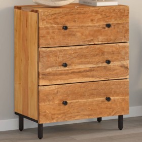 Solid acacia wood auxiliary cabinet 60x33x75 cm by , Sideboards - Ref: Foro24-356858, Price: 169,27 €, Discount: %