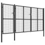 Anthracite gray steel garden gate 400x150 cm by vidaXL, garden gates - Ref: Foro24-144331, Price: 591,13 €, Discount: %