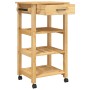 MONZA kitchen cart solid pine wood 48x40x90 cm by , Kitchen and dining carts - Ref: Foro24-376079, Price: 100,10 €, Discount: %