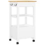 Carrito de cocina MONZA madera maciza de pino 48x40x90 cm de , Carros de cocina y comedor - Ref: Foro24-376087, Precio: 122,7...