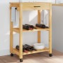 MONZA kitchen cart solid pine wood 60x40x90 cm by , Kitchen and dining carts - Ref: Foro24-376091, Price: 101,72 €, Discount: %