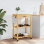 MONZA kitchen cart solid pine wood 60x40x90 cm by , Kitchen and dining carts - Ref: Foro24-376091, Price: 93,99 €, Discount: %