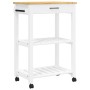 Carrito de cocina MONZA madera maciza de pino 60x40x90 cm de , Carros de cocina y comedor - Ref: Foro24-376093, Precio: 104,9...